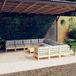 Maison Exclusive - Ensemble de jardin pour 12 personnes avec coussins gris, en bois de pin