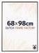 Frame Factory Cadre photo 68x98 cm - Plastique - Anthracite - Easy