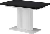Vicco Eettafel Fenaro, Zwart/Wit, 120-160 x 80 cm uitschuifbaar