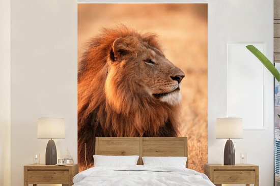 Nr1Wallpaper Behang - Fotobehang Zon - Leeuw - Jacht - Breedte 180 cm x hoogte 280 cm