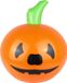 Henbrandt Opblaasbare Halloween decoraties - Pompoen - oranje/zwart - 35 cm - pvc kunststof