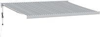 vidaXL Auvent extensible 400x300 cm anthracite et blanc
