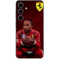 Samsung Galaxy S25 Plus Hamilton Scuderia Ferrari officiële wallpaper Maniacase
