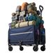Merkloos Relaxdays Bolderkar - Opvouwbaar - 97 x 50 x 76 cm - Max. 150 kg - Blauw