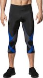 CW-X Stabilyx 3/4 Compressiebroek Heren Zwart/Blauw/Grijs S