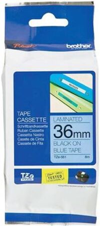 Brother TZe-561 Tape Zwart op blauw (36 mm)