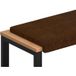 Maison Exclusive - Coussin de banc en suède synthétique marron