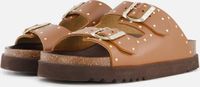 Scholl Beatriz Studs Sandalen cognac Leer - Dames - Maat 41