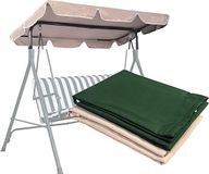 Sans marque Toit de parasol - Toit de parasol pour banc de jardin, balançoire de jardin, toit de remplacement universel, housse de remplacement, bâche, hydrofuge et protection UV, pare-soleil