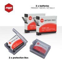 MP EXTRA - Batterij 2 x - Li-Ion - 1160 mAh - 4.4 Wu - voor GoPro HERO4