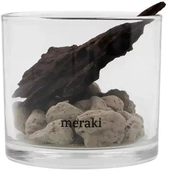 Meraki Geur diffuser lavasteen en driftwood zwart