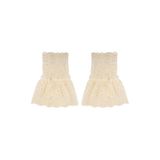Life of Bulu kanten manchetten beige