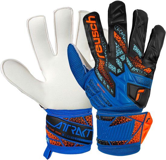 Reusch Torwarthandschuhe Attrakt Solid - Donkerblauw-oranje - Maat 11