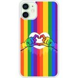 Apple Siliconen hoesje compatibel met iPhone 12 Mini LGBT