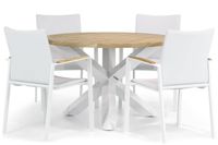 Lifestyle Garden Furniture Lifestyle Lifestyle Brandon/Wellington 120 cm rond dining tuinset 5-delig
