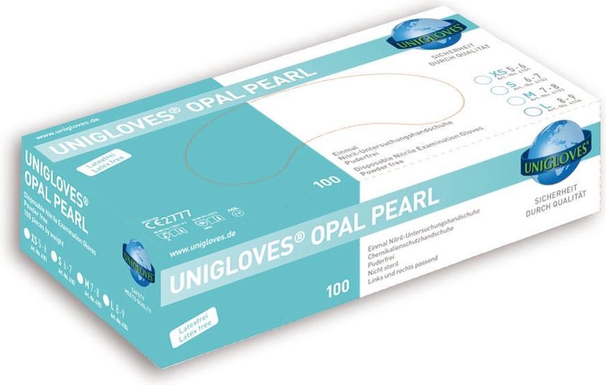 Unigloves Unigloves OPAL PEARL nitril handschoenen