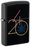 Zippo Stormaansteker, 420, matzwart, blacklight, navulbaar, herbruikbaar, windbestendig design, cadeaudoos, gemaakt in de VS