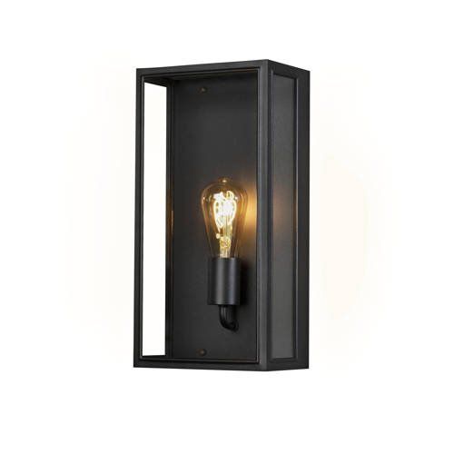 Konstsmide Capri Wandlamp - Zwart - E27 - IP44