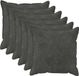 vidaXL - Kussensloop - 6 stuks - HOUTEN - Antracietkleurig - 70 x 70 cm