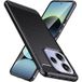 XEPTIO Coque protection noire style Carbone pour Xiaomi Redmi Note 14 5G souple Antichoc