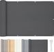 Goodivery Écran de confidentialité pour balcon Polyester Gris 400x90 cm