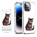 KSOPUERT Smart Ink Screen Telefoon Case Classic Wit geschikt voor iPhone 13 iPhone 14 Bescherming 3.5 Inch Inkt Display Afbeelding in Inkt Telefoon Case