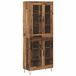 vidaXL Highboard Oud Hout 69,5 x 34 x 90 cm Bewerkt hout