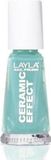 Layla Cosmetics Smalto Layla Ceramic Effect nagellak 10 ml Turkoois Glans