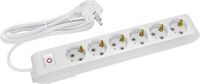 BES LED Stekkerdoos met Schakelaar - 6 Stopcontacten - 1.5 Meter - Wit