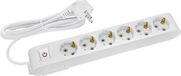 BES LED Stekkerdoos met Schakelaar - 6 Stopcontacten - 1.5 Meter - Wit