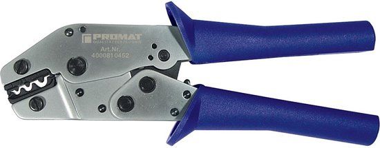 Promat Krimptang 0.5-6 mm bereik - 205 mm - Blauw/Zilver