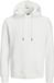 JACK & JONES Star basic sweat hood regular fit - heren hoodie katoenmengsel met capuchon - offwit