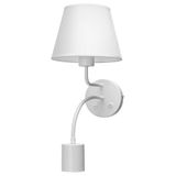 Glowster Witte metalen lamp (zonder lichtbron) E27