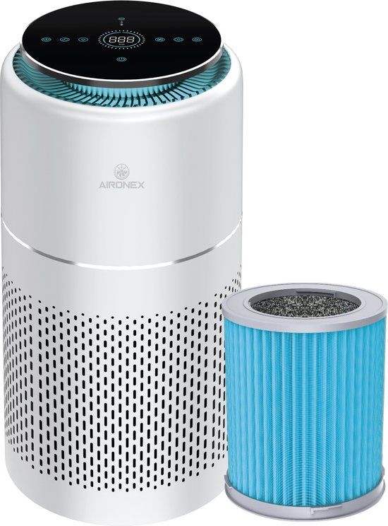 Aironex LR1 Air Purifier with HEPA Filter - 55 m² - White