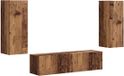 vidaXL Ensemble de meuble TV vieux bois