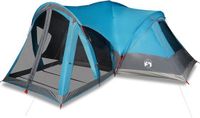 vidaXL Tipitent voor gezin 8-persoons waterdicht blauw