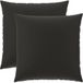vidaXL - Kussensloop - 2 stuks - HEERLEN - Zwart - 80 x 80 cm - Polyester