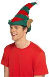 Merkloos 4x stuks kerst Elfen mutsen met oren voor volwassenen - Kerst verkleedkleding hoeden