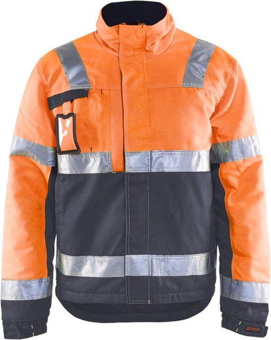 Blåkläder Winterjas High Vis 4862-1811 - High Vis Oranje/Medium Grijs - M