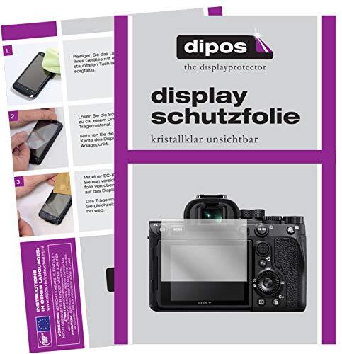 dipos I 2X beschermfolie helder compatibel met Sony A7R IV folie displaybeschermfolie