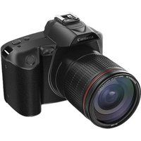 ELVANZA HD-digitale camera met wifi, dubbele lens, 32 GB, zwart