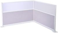 Vevor Scheidingswanden, Privacyschermen, 2-Pack, 72 X 48 Inch, Kamerverdelers, Pet-Werkplekscherm met Acrylramen, Vrijstaande Vouwschermen, Ideaal voor Kantoor, Bibliotheek, School
