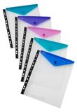 Snopake 15695 Polyfile A4 Ring Binder Popper Portemonnee met hoge capaciteit Portret Helder
