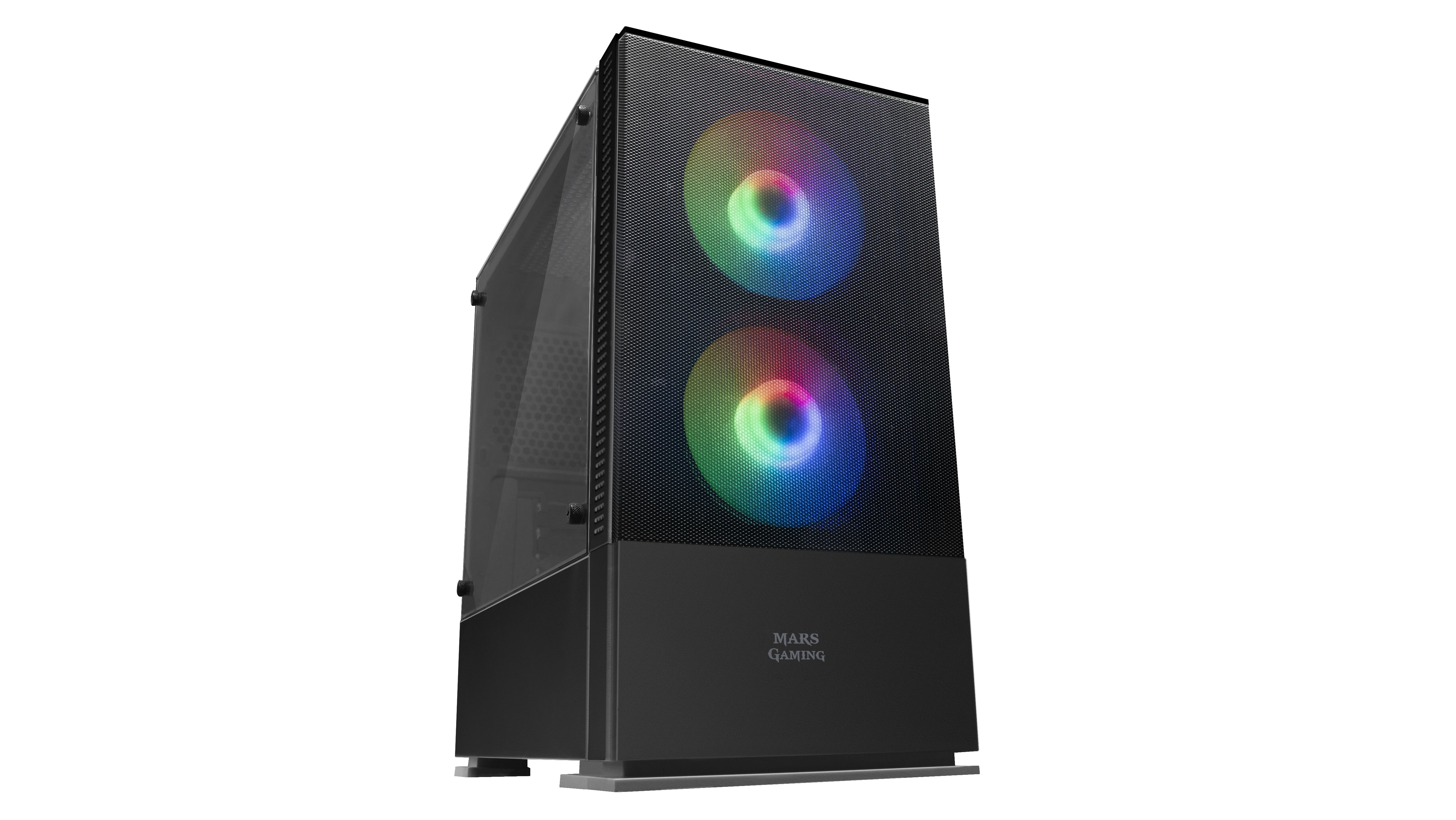 Mars Gaming MCZ Mini Tower PC Case - Black - Micro ATX, Mini-ITX - Gaming