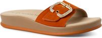 MARCO TOZZI Dames Muilen - Comfortabele Leren Schoenen met 'Feel Me' Zool - Mango - Maat 37