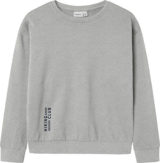 NAME IT Kids trui ORVILLE Grey Melange Relaxed Fit Maat 122/128