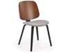 Maisons du Monde Icecat Chaise design tricolore avec pieds en bois massif