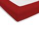 PENSIERI DELICATI Bedlaken voor tweepersoonsbed 180 x 200 cm, eenkleurig laken voor tweepersoonsbed, met hoeken + 25 cm, van 100% katoen, gemaakt in Italië, kleur rood