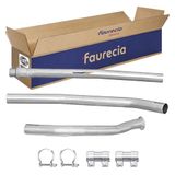 HELLA 8LA 366 002-601 Uitlaatpijp - Easy2Fit® Kit - Midden - driedelig - Set met montagedelen - voor o.a. PEUGEOT 206+