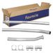 HELLA 8LA 366 002-601 Uitlaatpijp - Easy2Fit® Kit - Midden - driedelig - Set met montagedelen - voor o.a. PEUGEOT 206+